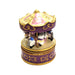 Purple Carousel Limoges Box for Collectors Porcelain Limoges Carnival French Trinket Box