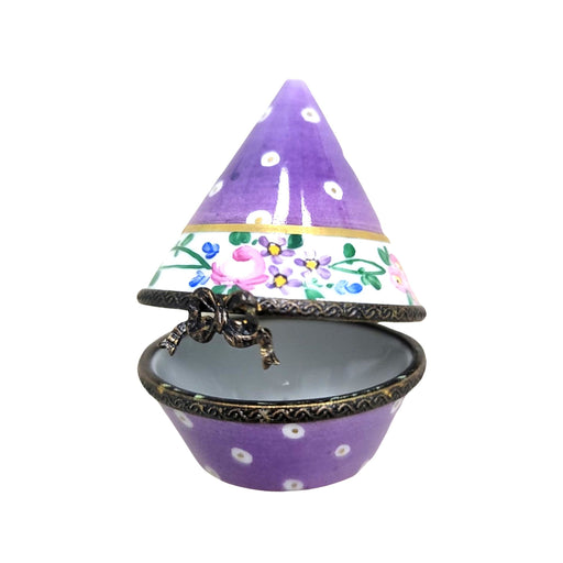Purple Cone Tent Pill-LIMOGES BOXES traditional-CH11M116