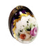Purple Egg Perfume Box for Collectors Porcelain Limoges perfume egg French Trinket Box