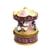Purple Merry Go Round Carousel Carnival Ride Limoges Box Porcelain Figurine-Carnival-CH9J185