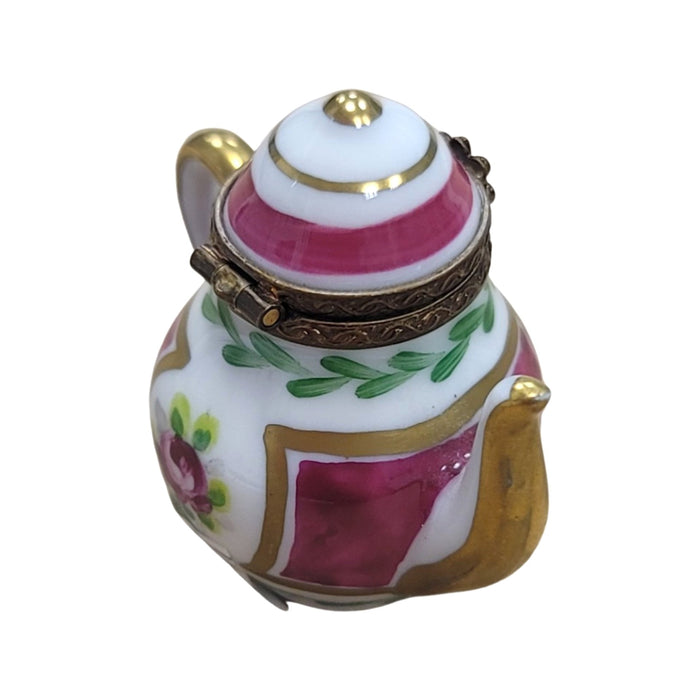 Purple Teapot Limoges Box Porcelain Figurine-Furniture Home Limoges Boxes-CH2P184