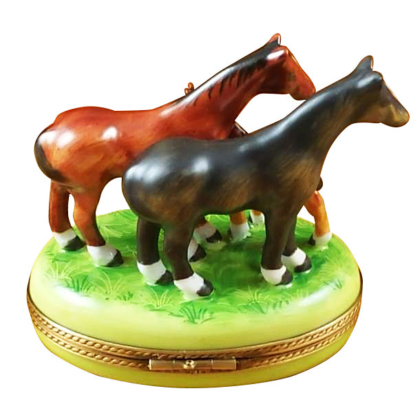 Three Horses Limoges Box