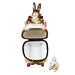 Mother Rabbit Rocking with Baby Limoges Box