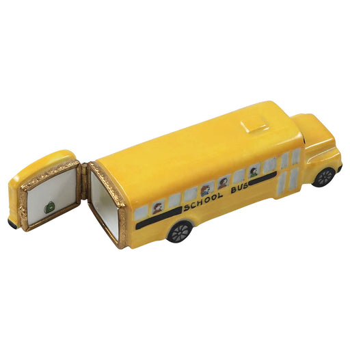 School Bus Limoges Box for Teachers Porcelain Limoges Professional vehicle French Trinket Box