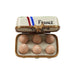 Charming Egg Carton for Collectors Porcelain Limoges food French Trinket Box