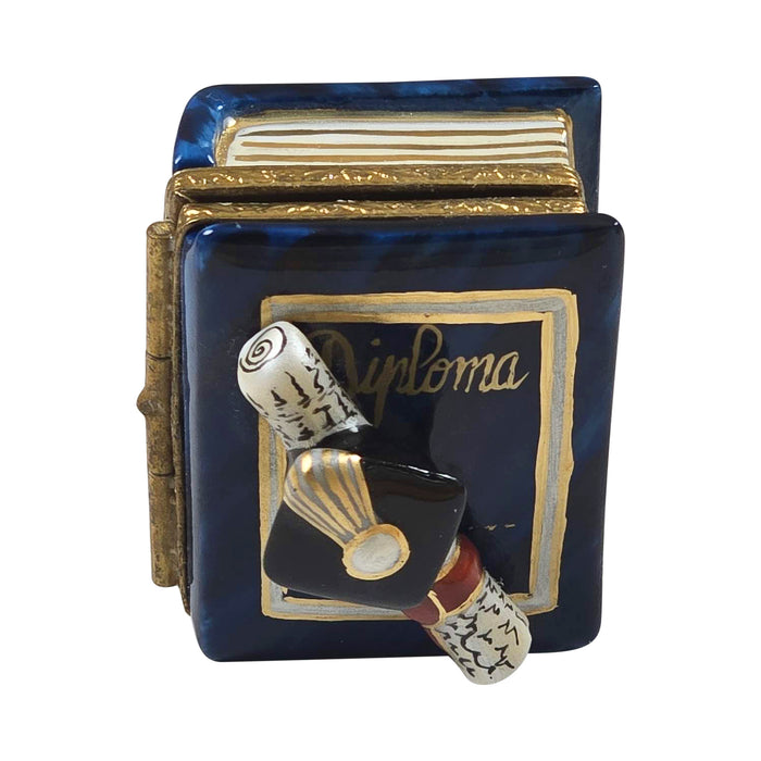 Graduation Book Keepsake for Celebratory Moments Porcelain Limoges graduation French Trinket Box