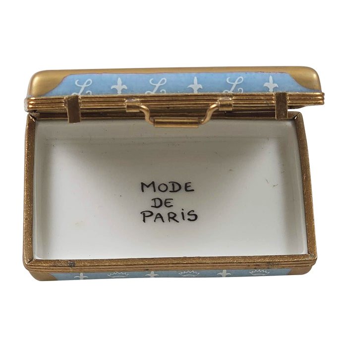 Designer Briefcase for Fashion Lovers Porcelain Limoges bag purse French Trinket Box