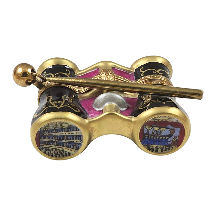 Elegant Opera Glasses for Theater Enthusiasts Porcelain Limoges music fashion French Trinket Box