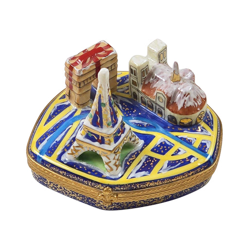 Paris Monuments Limoges Box for Christmas Porcelain Limoges Paris France xmas theme French Trinket Box