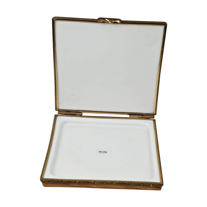 Checker Board Limoges Box for Game Lovers Porcelain Limoges games play French Trinket Box