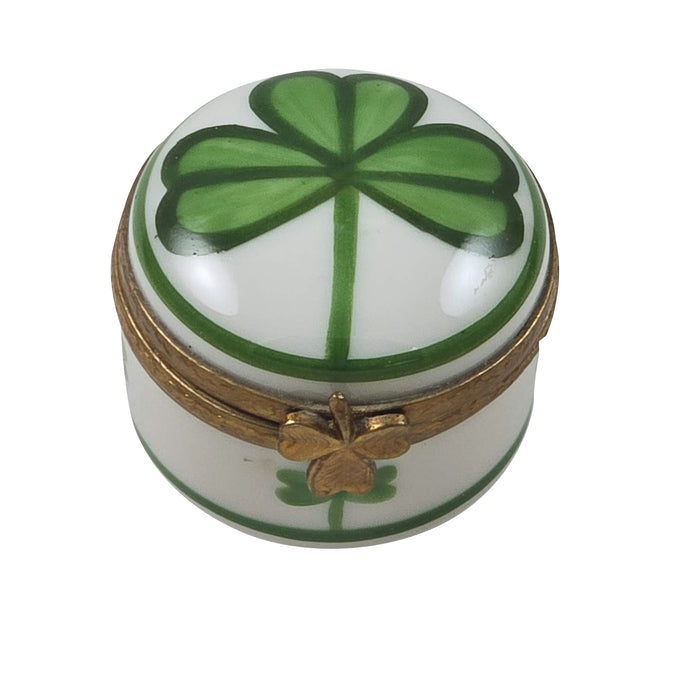 Shamrock Box for Irish Collectors Porcelain Limoges Special Occasions French Trinket Box