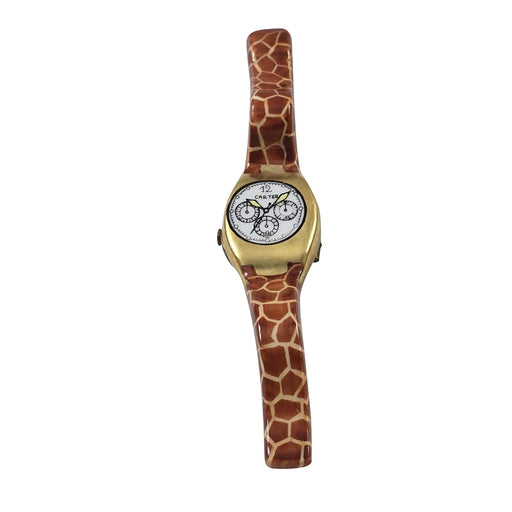 Giraffe Print Watch for Unique Style Porcelain Limoges fashion home French Trinket Box