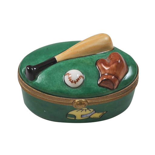 Baseball Limoges Box for Sports Lovers Porcelain Limoges Sports French Trinket Box