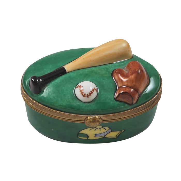 Baseball Limoges Box for Sports Lovers Porcelain Limoges Sports French Trinket Box