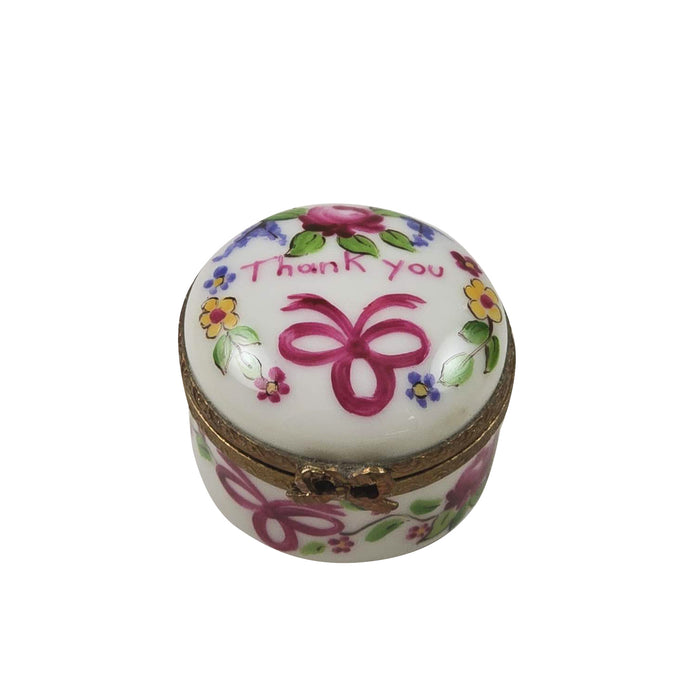 Thank You Limoges Box for Gift Giving Porcelain Limoges Special Occasions French Trinket Box