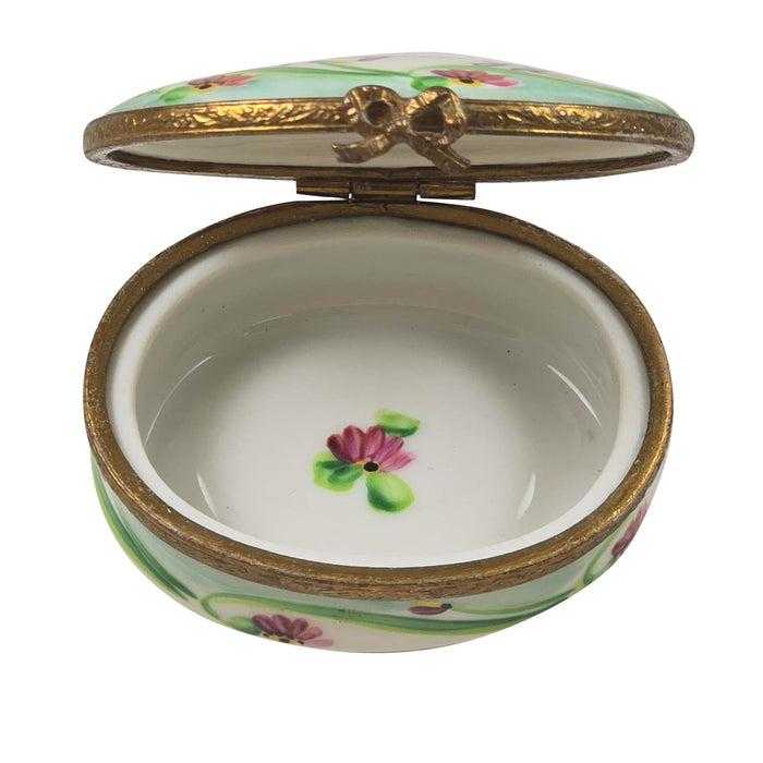 Friendship Gift Box for Cherished Bonds Porcelain Limoges Garden French Trinket Box