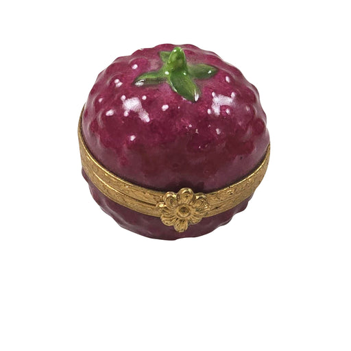 Raspberry Limoges Box for Collectors Porcelain Limoges Fruit French Trinket Box