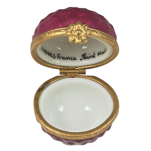 Raspberry Limoges Box for Collectors Porcelain Limoges Fruit French Trinket Box