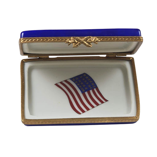 USA American Pass port Limoges Box for Collectors Porcelain Limoges United States World Travel French Trinket Box