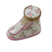 Pink Baby Bootie for Newborn Gift Porcelain Limoges Baby French Trinket Box