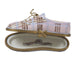 Designer Tennis Shoe for Sports Enthusiasts Porcelain Limoges Shoes French Trinket Box