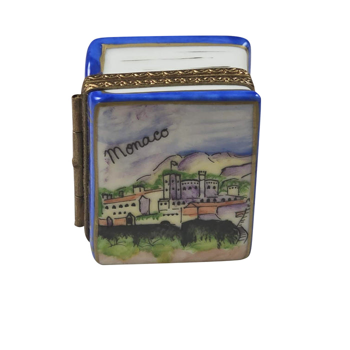 Monaco Limoges Box for Collectors Porcelain Limoges Book World Travel French Trinket Box