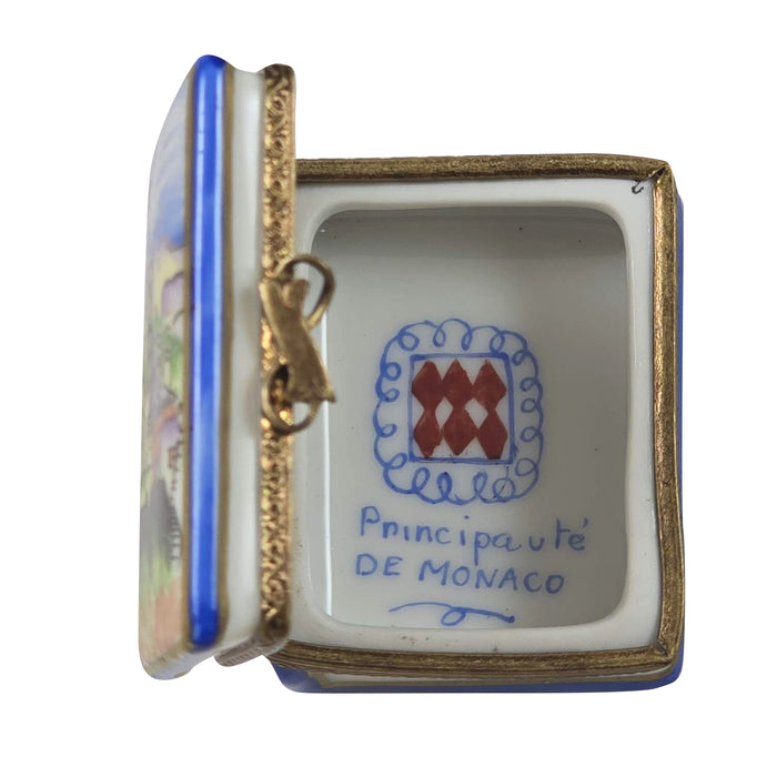 Monaco Limoges Box for Collectors Porcelain Limoges Book World Travel French Trinket Box