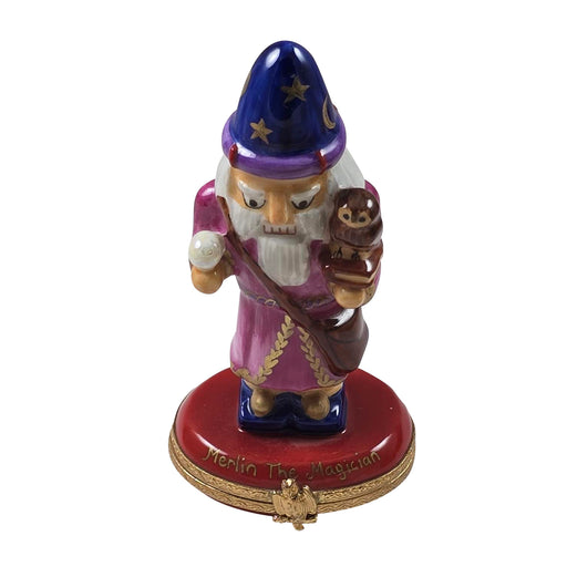 Merlin the Magician Gift Porcelain Limoges Myth Fairy Tale French Trinket Box