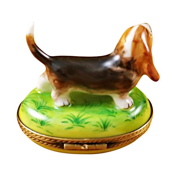 Bassett Hound Limoges Box