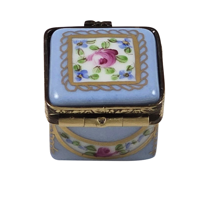 LIGHT BLUE/ROSE & GOLD SMALL SQUARE