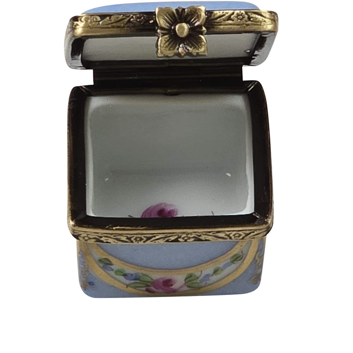 LIGHT BLUE/ROSE & GOLD SMALL SQUARE