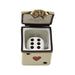 DICE BOX WITH REMOVABLE DICE Authentic Limoges Box