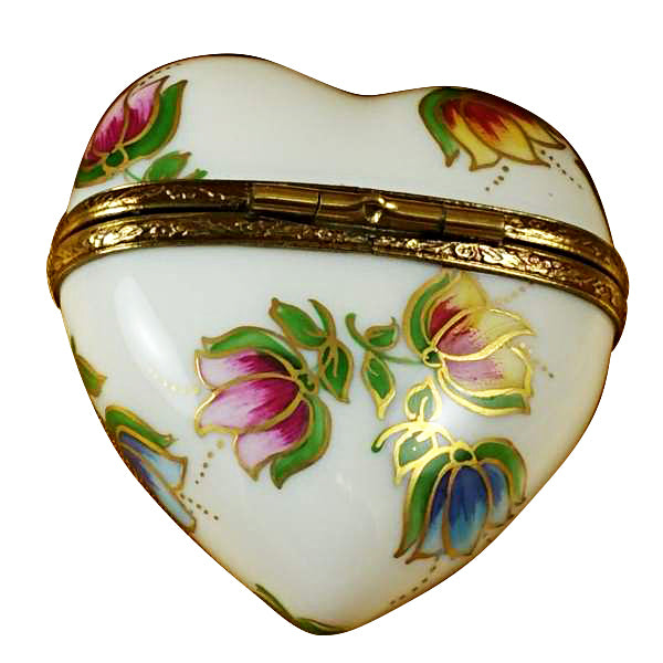 Heart with Tulips Limoges Box