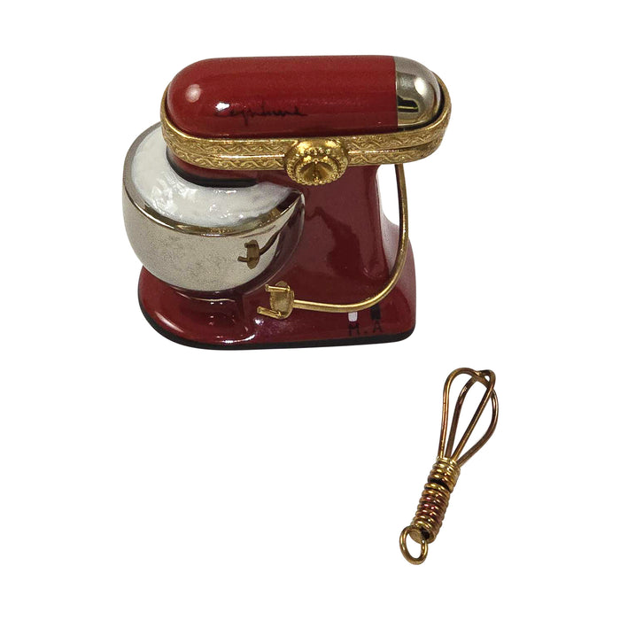 RED MIX MASTER WITH REMOVABLE WHISK Authentic Limoges Box