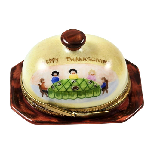 Limoges Boutique presents the Rochard Turkey Under Dome with Family, a genuine Limoges box painted by hand in France