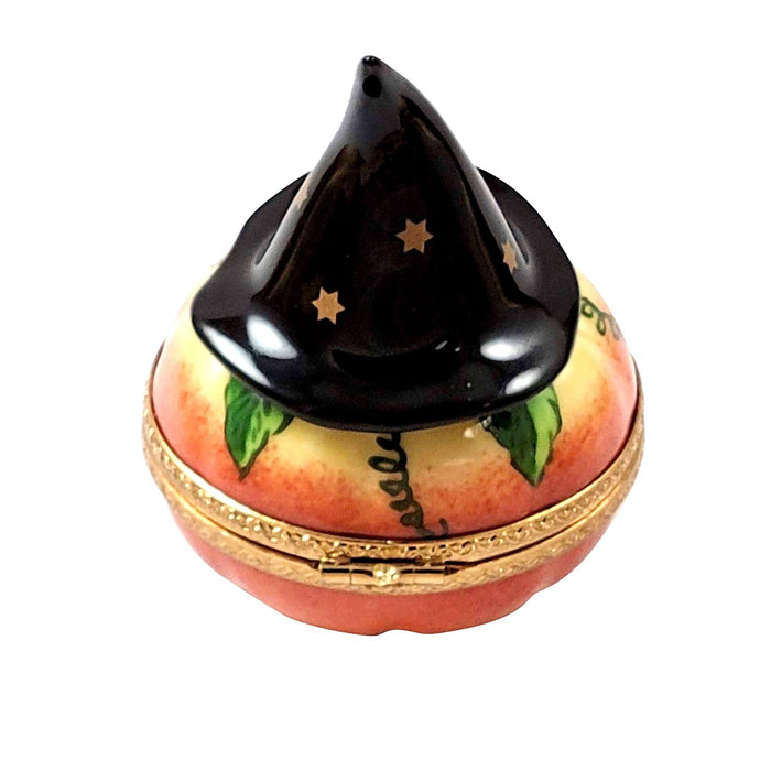 Jack-O-Lantern Decor for Halloween Porcelain Limoges Halloween French Trinket Box