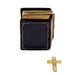 Black Bible with Removable Brass Cross Limoges Box