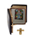 Black Bible with Removable Brass Cross Limoges Box