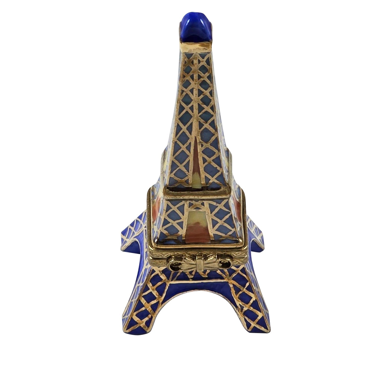 Blue Eiffel Tower Limoges Box – Handcrafted French Porcelain