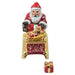 Santa in Red Sleigh with Removable Present Limoges Box