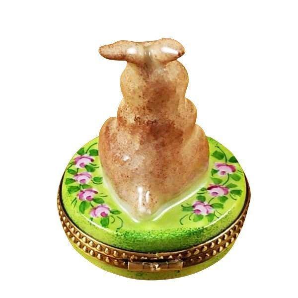 Rabbit Figurine for Animal Lovers Porcelain Limoges Rabbit French Trinket Box