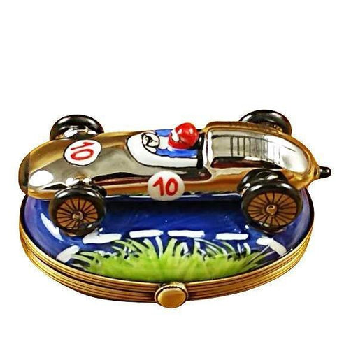 Race Car Limoges Box for Collectors Porcelain Limoges sport vehicles French Trinket Box