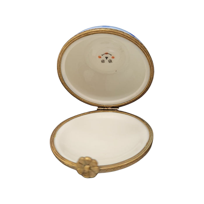 Raggedy Ann Vintage Box for Home Decor Porcelain Limoges round Fairy Tale kids French Trinket Box