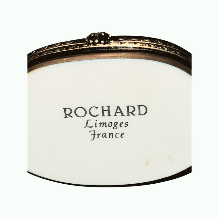 Rare Gold Buddha Box for Mindfulness Gift Porcelain Limoges spiritual travel myth French Trinket Box