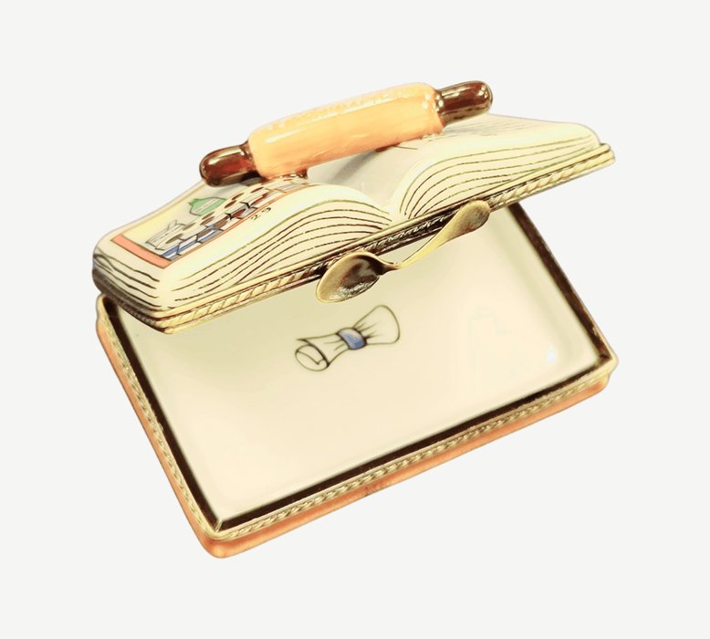 Recipe Cookbook Tart Limoges Box for Baking Enthusiasts Porcelain Limoges book Mother Dessert French Trinket Box