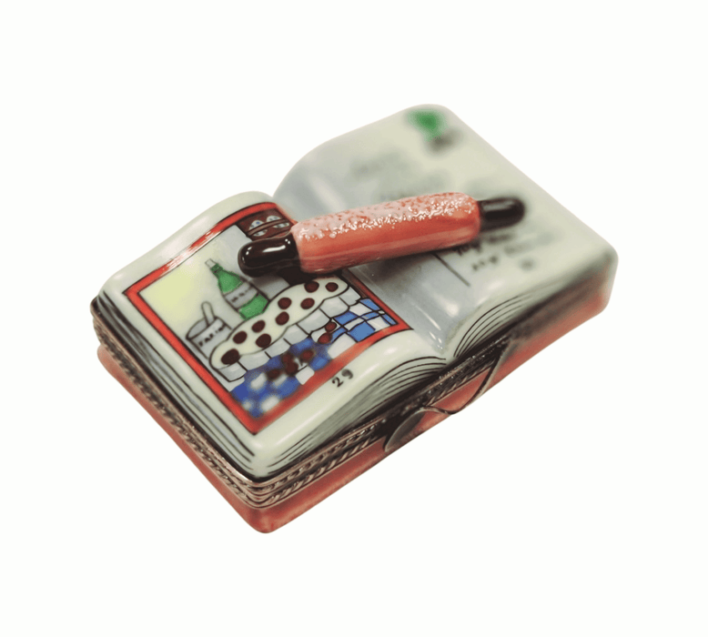 Recipe Cookbook Tart Limoges Box for Baking Enthusiasts Porcelain Limoges book Mother Dessert French Trinket Box