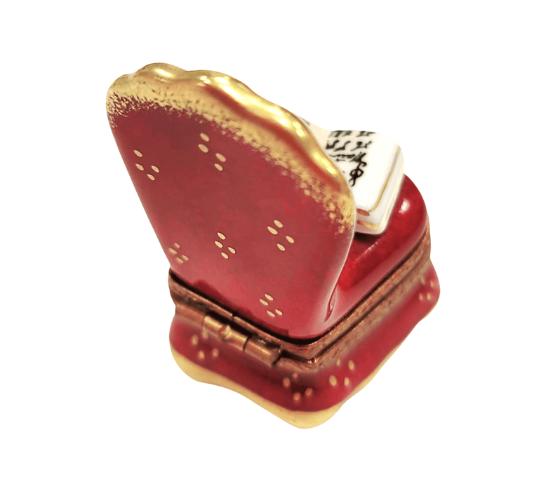 Red Chair Limoges Box Porcelain Limoges furniture French Trinket Box