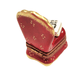 Red Chair Limoges Box Porcelain Limoges furniture French Trinket Box