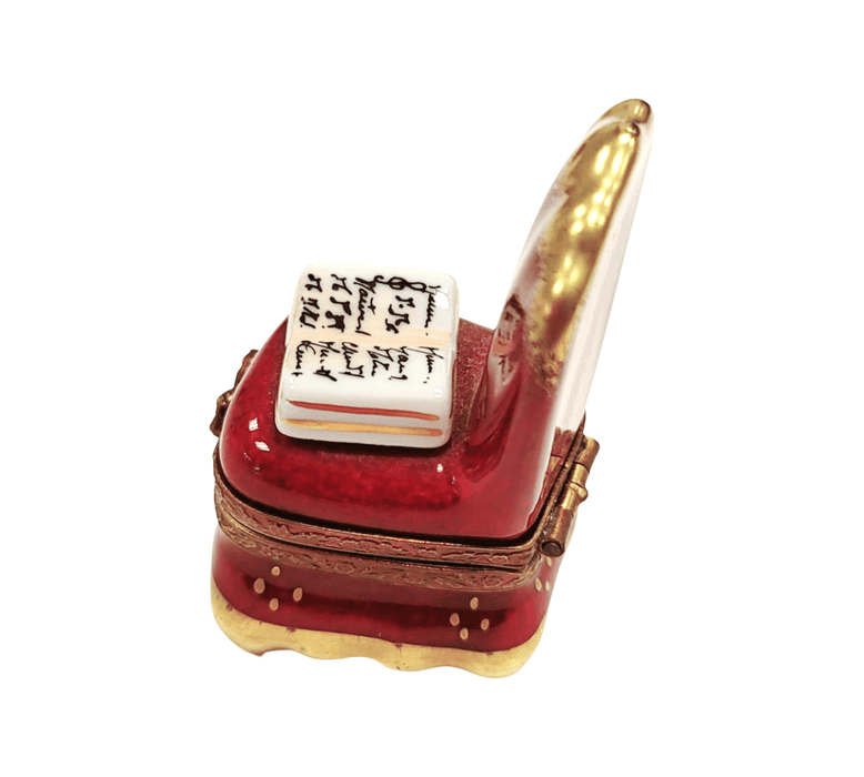 Red Chair Limoges Box Porcelain Limoges furniture French Trinket Box