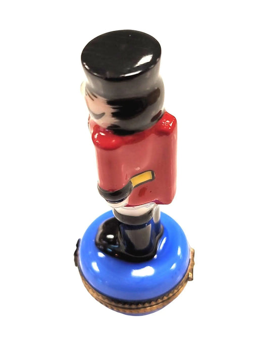 Red Nutcracker Limoges Box for Collectors Porcelain Limoges nutcracker French Trinket Box